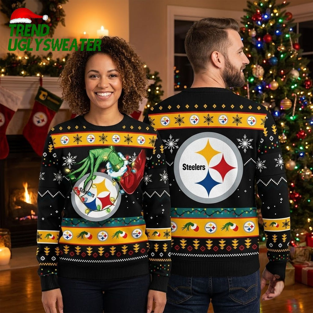 Pittsburgh Steelers Grinch Christmas Ugly Christmas Sweater