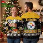Pittsburgh Steelers Grinch Toilet Ugly Christmas Sweater