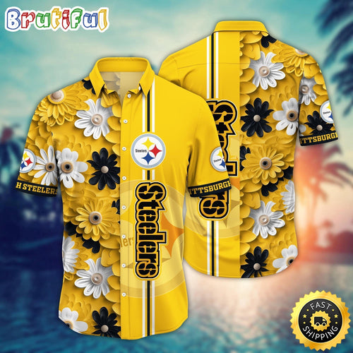 Pittsburgh Steelers Hawaii Shirt Flower Sporty And Stylish