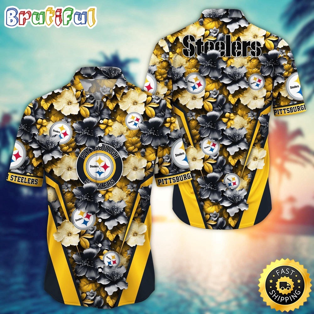 Pittsburgh Steelers Hawaii Shirt Flower Tropical Getaway Shirts