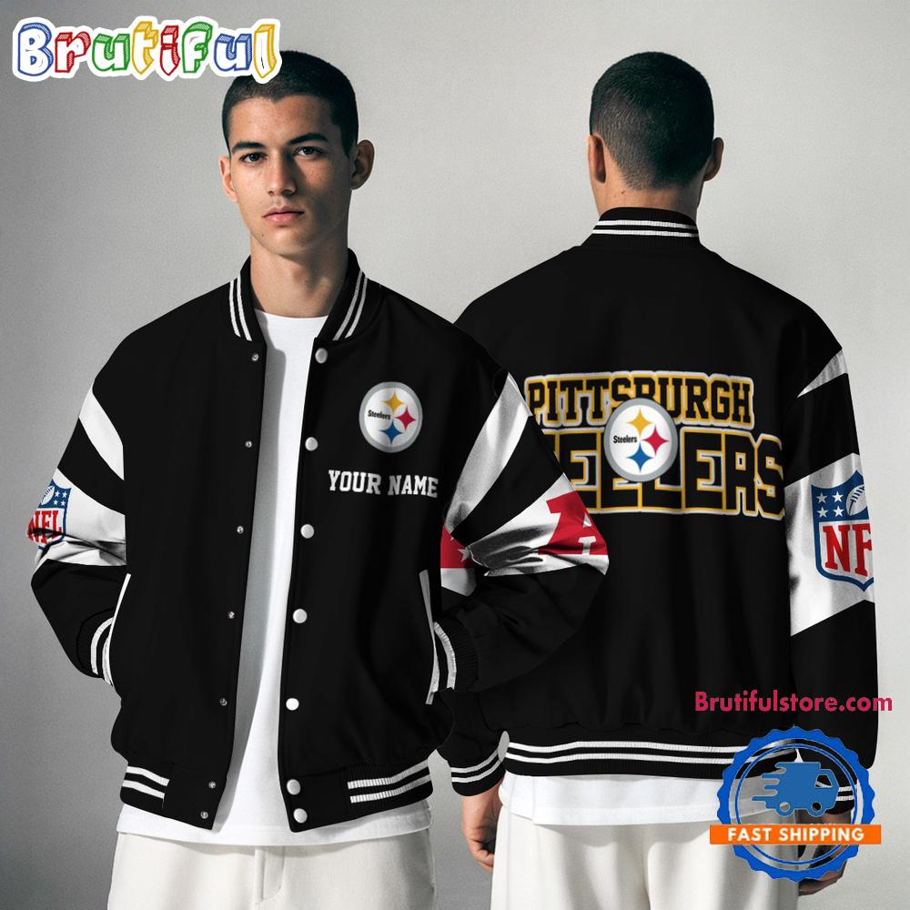 Pittsburgh Steelers National Football Conference Unisex Baseball Jacket