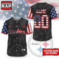 Pittsburgh Steelers NFL American Pride Custom Baseball Jersey Shirt