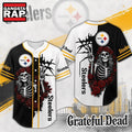 Pittsburgh Steelers NFL Game Day Grateful Dead Baseball Jersey Shirt