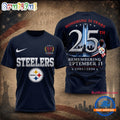 Pittsburgh Steelers NFL Honoring 25 Years Remembering September 11 T Shirt
