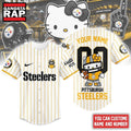 Pittsburgh Steelers NFL Kitty Game Day Custom Baseball Jersey Shirt