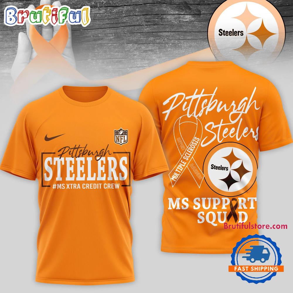 Pittsburgh Steelers NFL Multiple Scleross Support 3D T Shirt