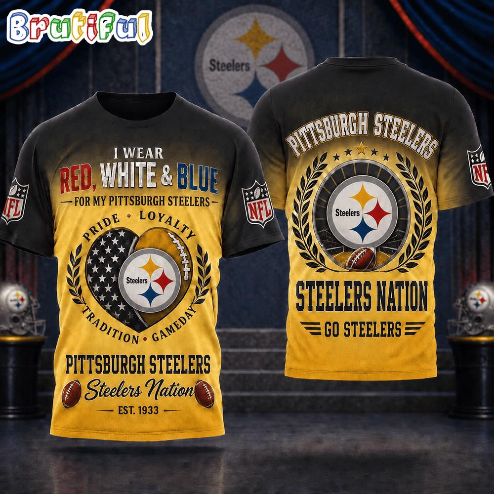 Pittsburgh Steelers NFL Pride Loyalty Tradition 3D Shirt