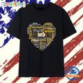 Pittsburgh Steelers Players Names Heart Love T Shirt