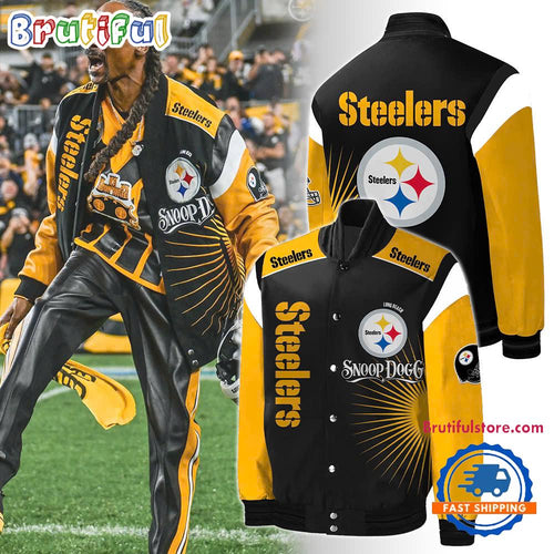 Pittsburgh Steelers x Snoop Dog Baseball Jacket