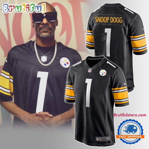 Pittsburgh Steelers x Snoop Dog Signature Football Jersey Shirt
