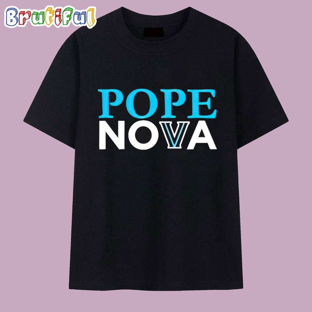 Pope Nova Villanova Wildcats Logo T Shirt
