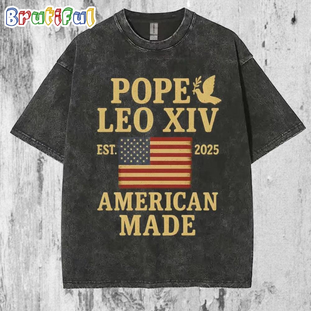 Popo Lep XIV Est.2025 American Made Mineral Wash T Shirt