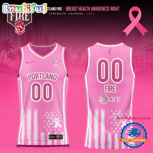 Portland Fire 2026 WNBA Breast Health Awareness Night Limited Edition Basketball Jersey
