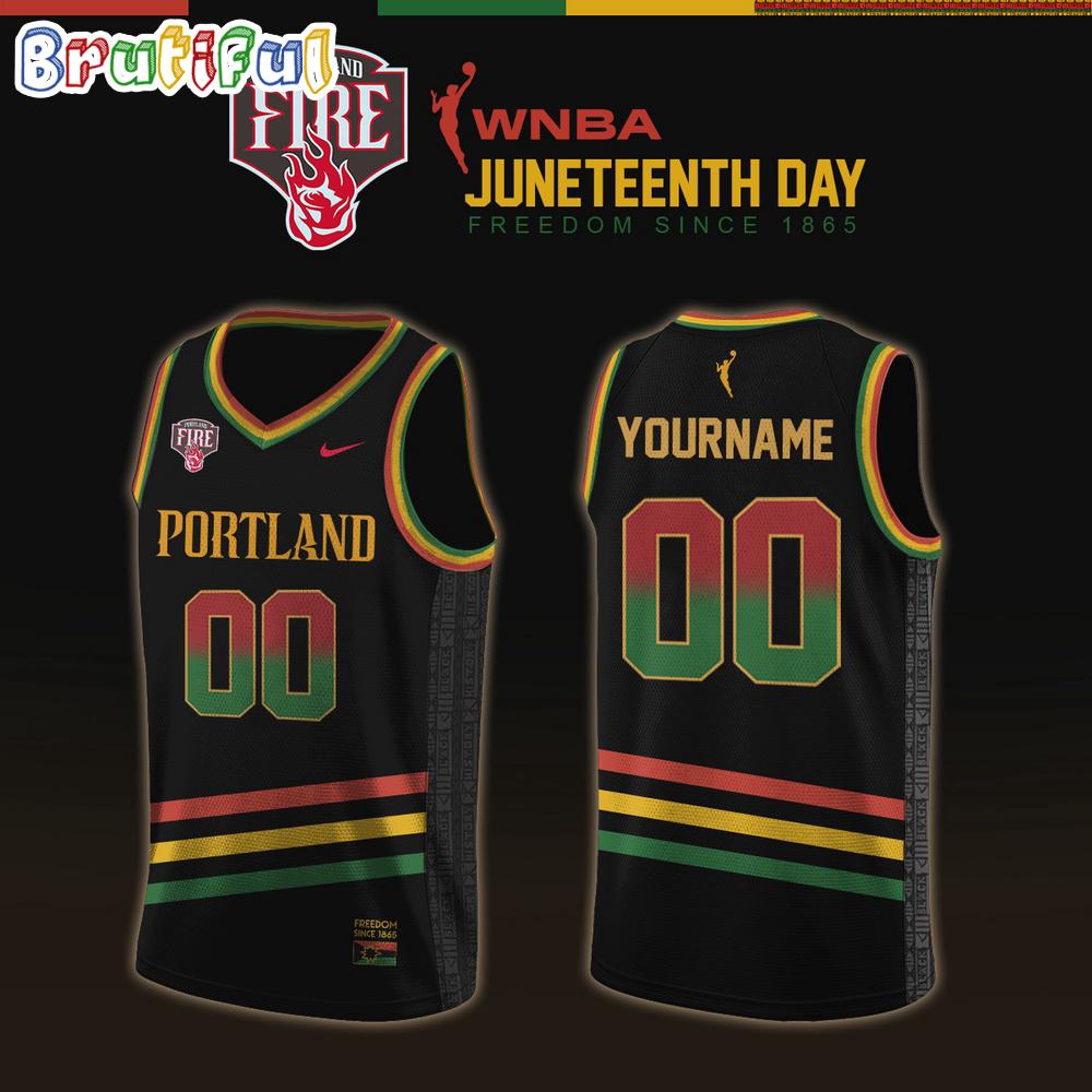 Portland Fire 2026 WNBA x Juneteenth Day Limited Edition Basebketball Jersey