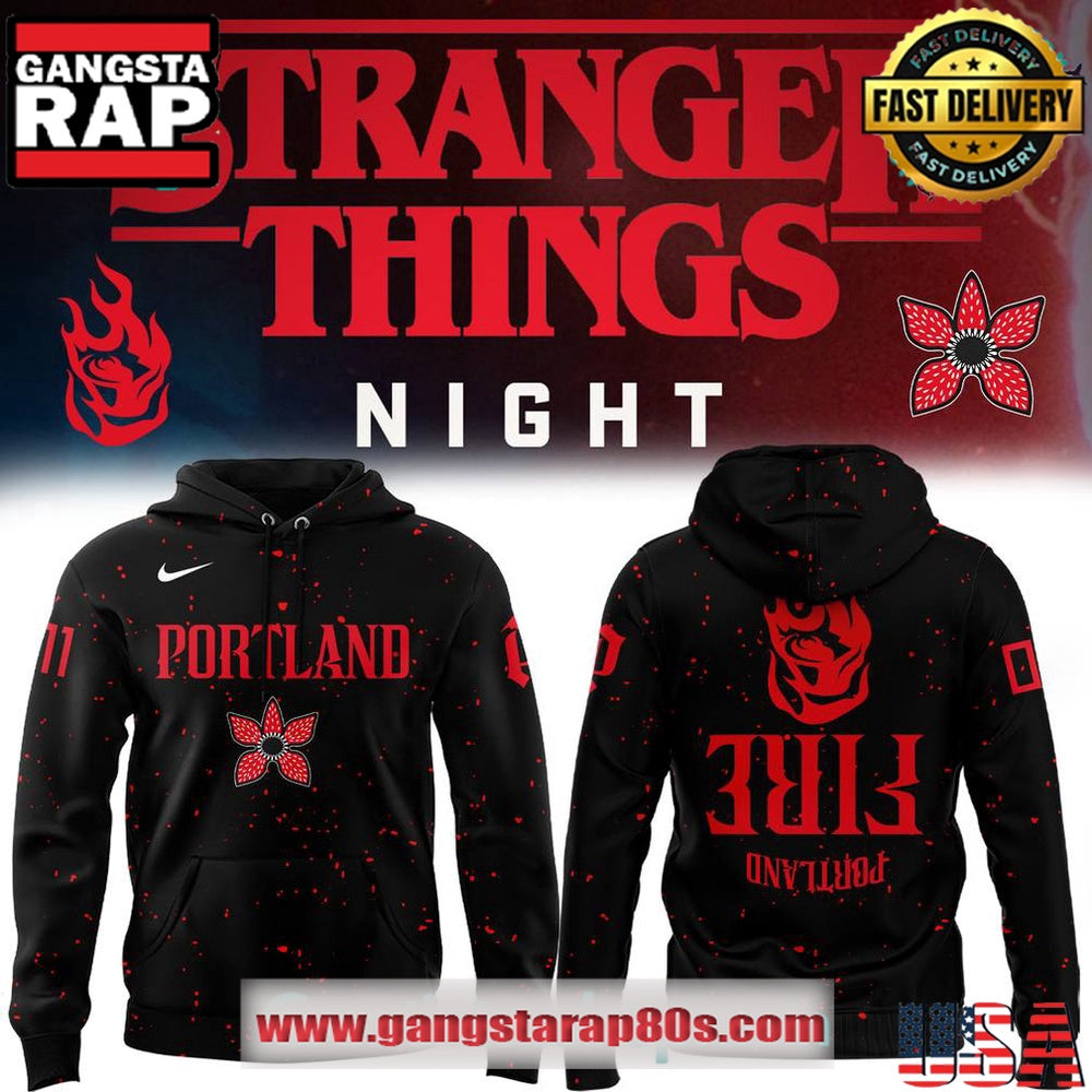 Portland Fire x Stranger Things Night Special Unisex Hoodie