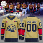 Portland Winterhawks 50th Golden Uniform Hockey Jersey