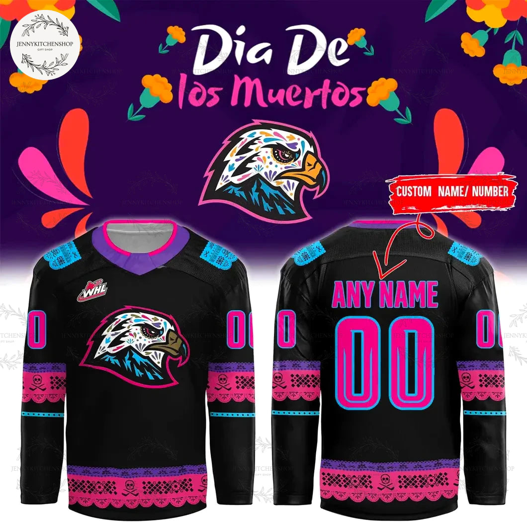 Portland Winterhawks Dia de los Muerto 2025 Jersey
