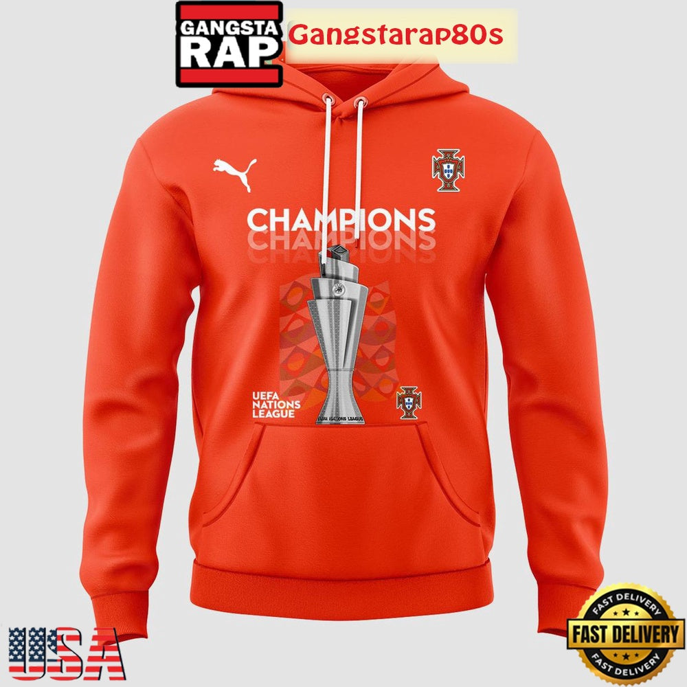 Portugal UEFA Nations League 2025 Champions All Over Print T-Shirt Hoodie