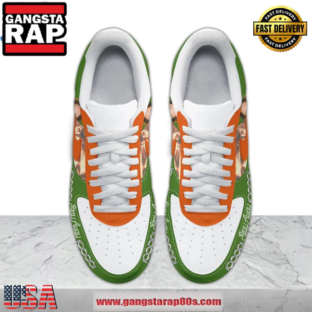 Post Malone Stay Away BIG ASS Limited Edition Air Force 1 Running Sneakers Shoes