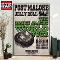 Post Malone The BIG ASS World Tour Aug 18-19 2025 in Berlin & London Poster Canvas Art
