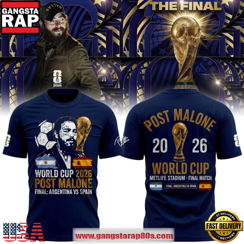 Post Malone World Cup 2026 Championship Final T Shirt