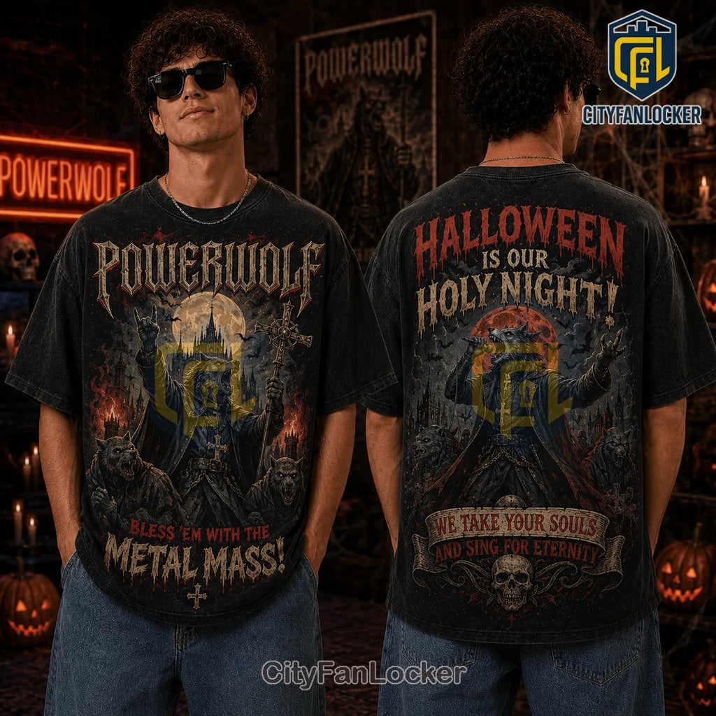 Powerwolf Metal Mass Halloween Black T-Shirt 2026