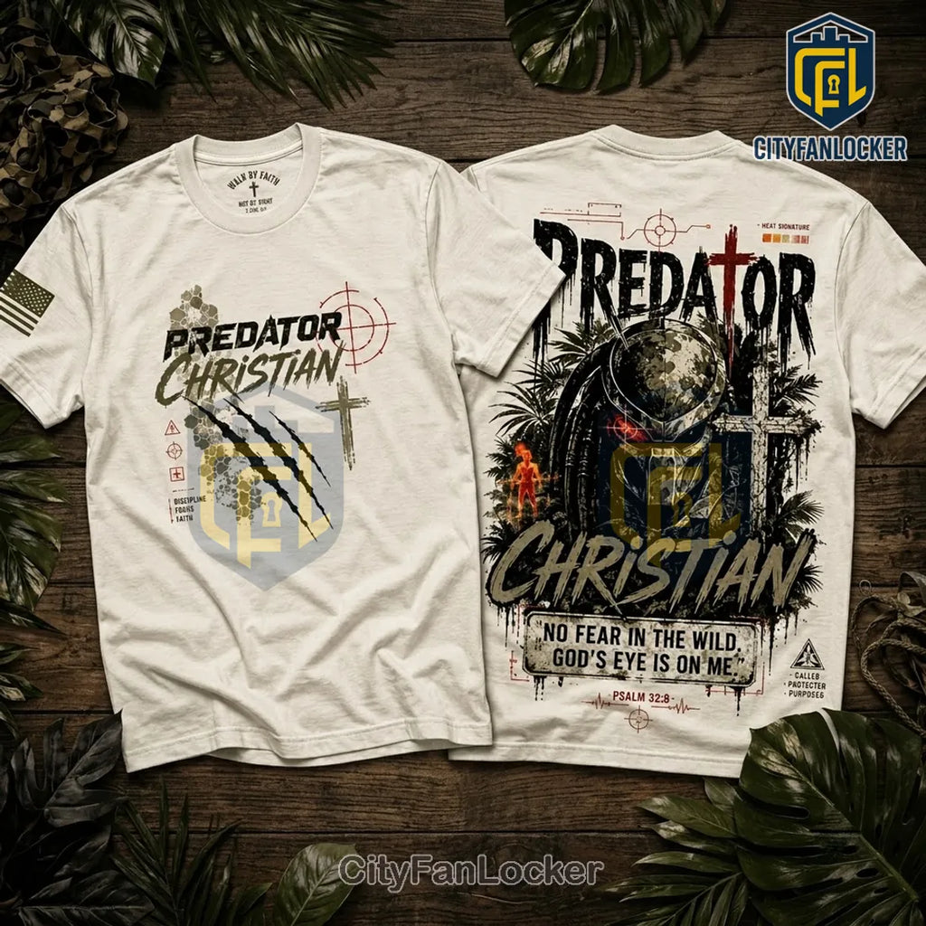 Predator Christian Faith Off-White T-Shirt