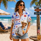 Premium Chill The Fourth Out American Flag Hawaiian Shirt