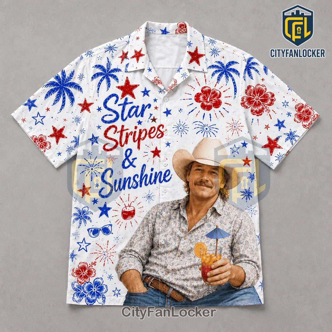 Premium Chill The Fourth Out American Flag Hawaiian Shirt