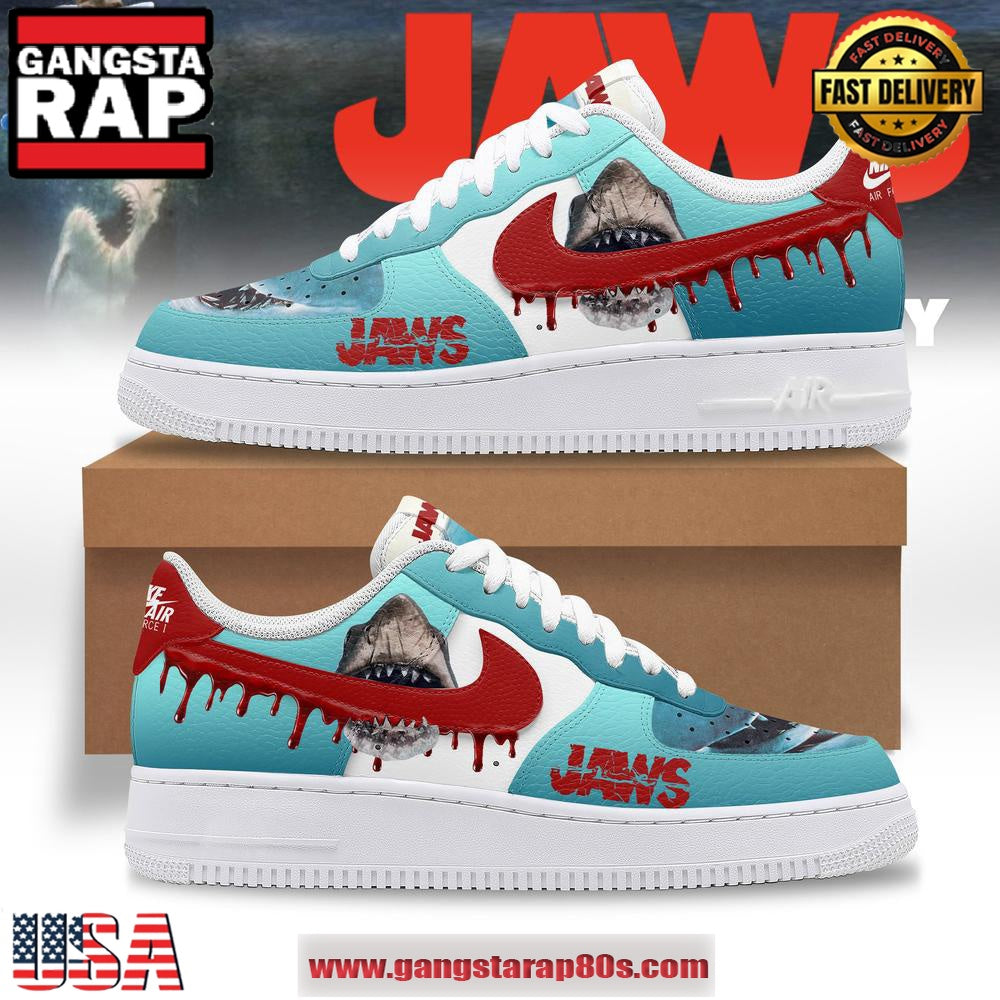 PREMIUM JAWS Anniversary Limited Edition Air Force 1 Running Sneakers Shoes