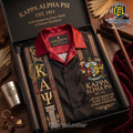 Premium Kappa Alpha Psi Fraternity Black Satin Polo Shirt