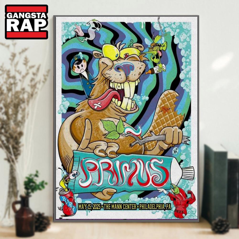 Primus TD Pavilion At The Mann Philadelphia, PA May 15 2025 Show Poster Canvas Art