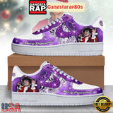 Prince Merry Christmas 2025 Air Force 1 Running Sneakers Shoes