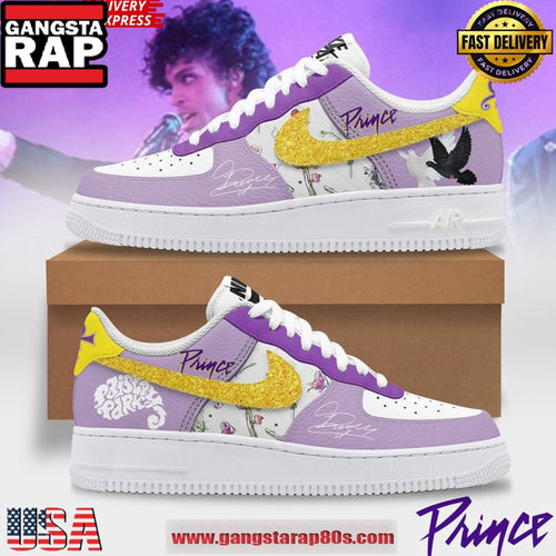 Prince Paisley Park Special Edition Air Force 1 Sneakers Shoes