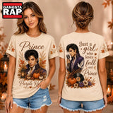 Prince Purple Rain Portrait Fall Pumpkin Autumn 2026 Unisex 3D Shirt , Music Trend Shirt