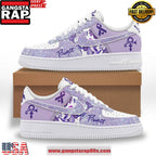 Prince Purple Rain Special Edition Air Force 1 Running Sneakers Shoes