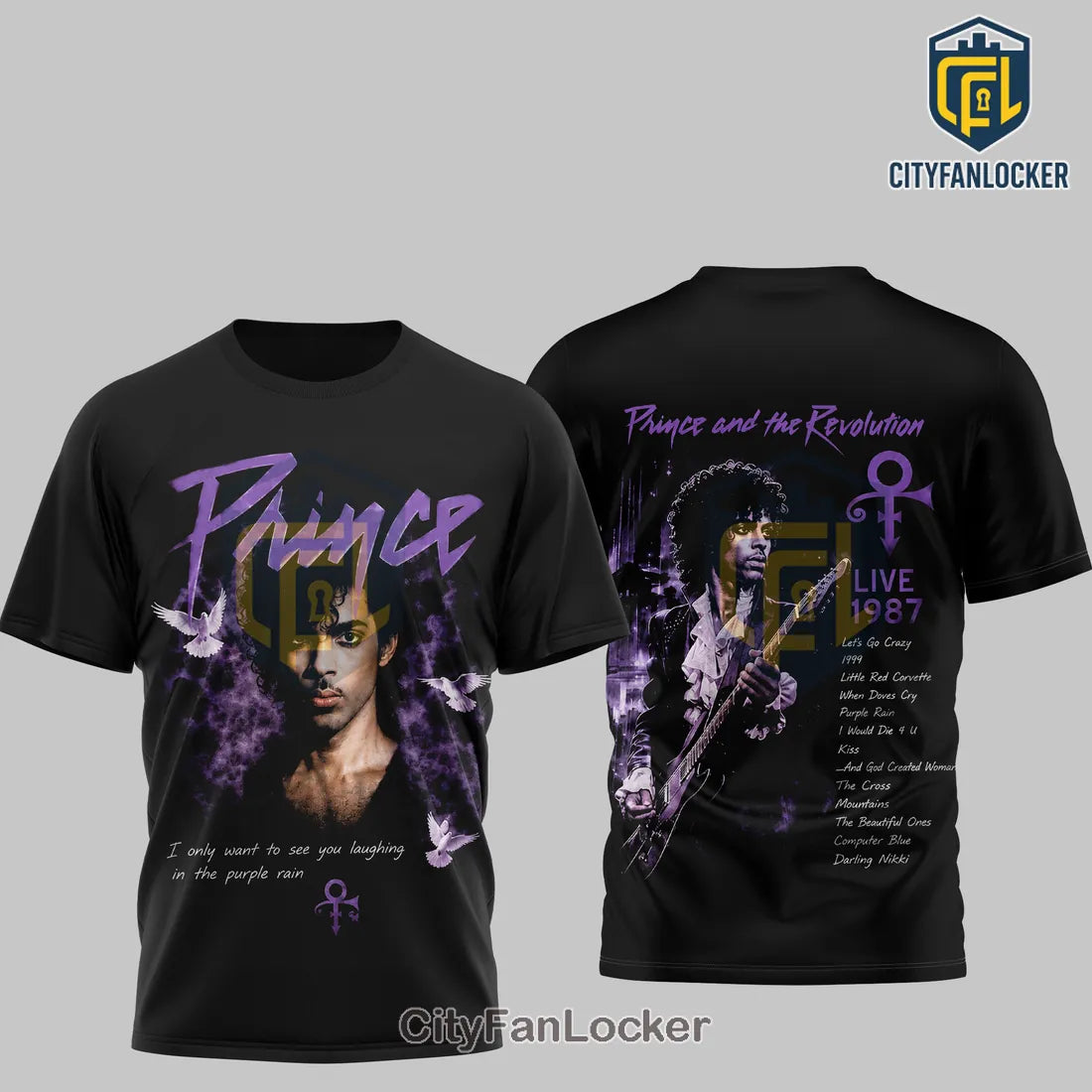 Prince Purple Rain Tour 1987 Limited Edition Shirt