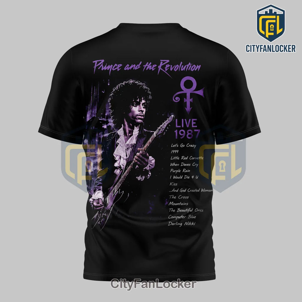 Prince Purple Rain Tour 1987 Limited Edition Shirt