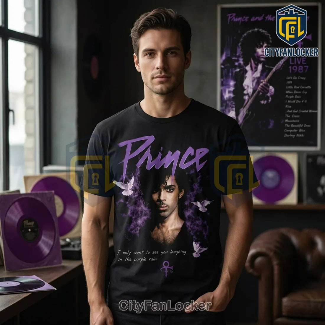 Prince Purple Rain Tour 1987 Limited Edition Shirt