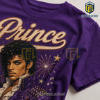 Prince Red White and Prince Premium Purple Crewneck T-Shirt