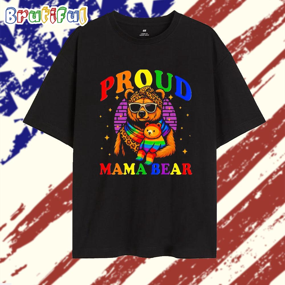 Proud Mama Bear LGBT Pride T Shirt