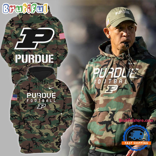 Purdue Boilermakers NCAA 2024 Limited Vetaran Camo New Hoodie