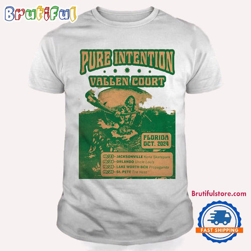 Pure Intention Vallen Court Florida Oct 2024 Tour T Shirt