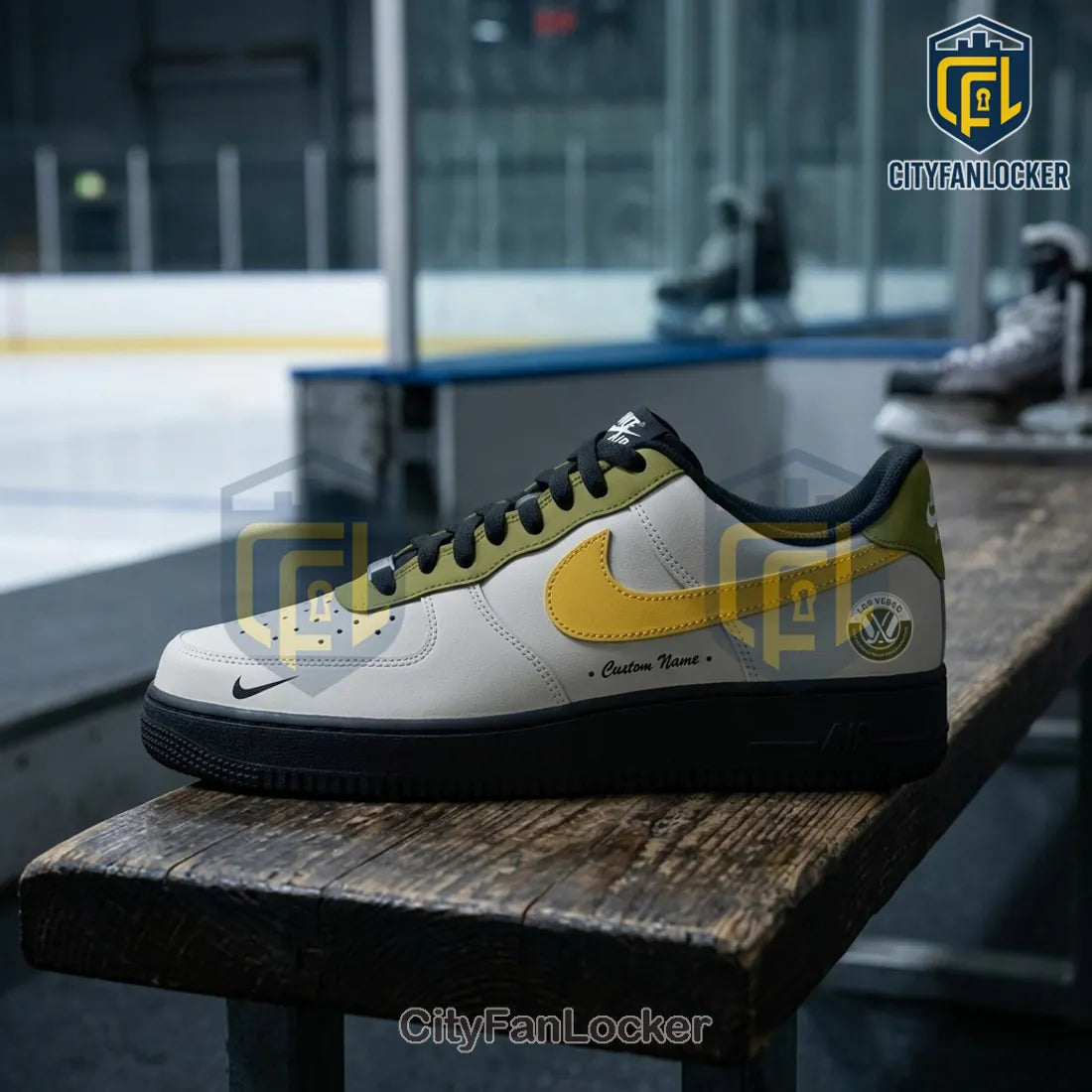 PWHL Las Vegas 2026 Custom Name Air Force 1 Low Top Sneakers