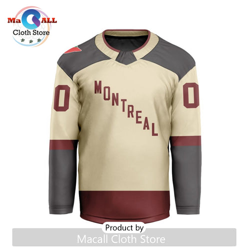 PWHL Montreal Victoire Custom Away V-shaped Hockey Jersey