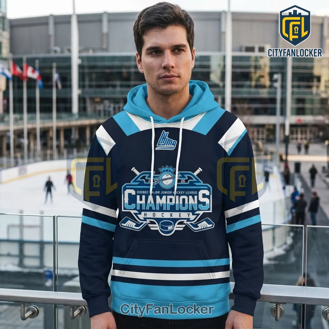QMJHL Chicoutimi Saguenéens 2026 Champions Limited Edition Pullover Hoodie