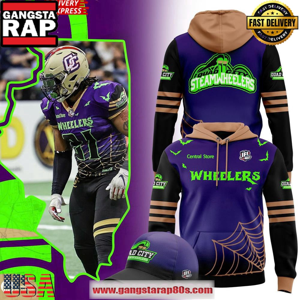 Quad City Steamwheelers Halfway to Halloween Night 2025 Unisex Hoodie