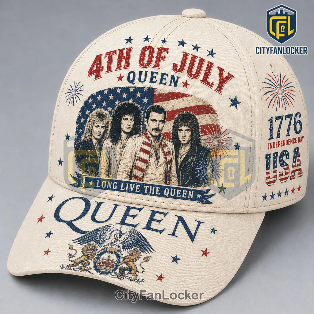 Queen Band x 4th of July Independence Day 1776 Baseball Cap