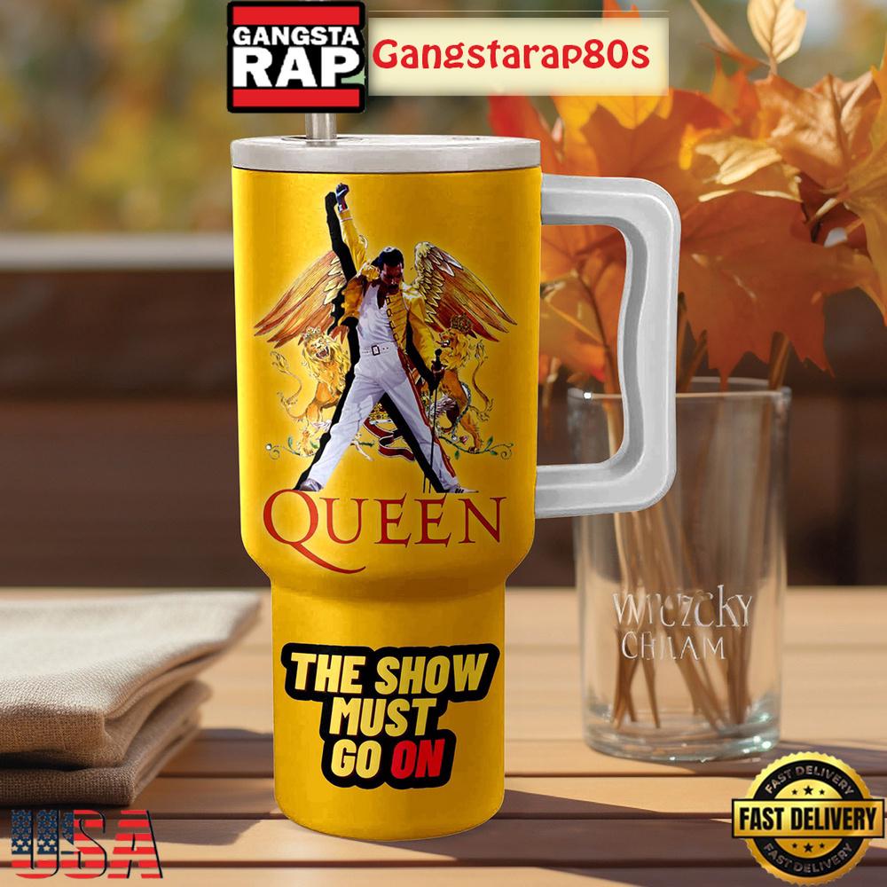 Queen Freddy Mercury Fan Tumbler Cup 40oz