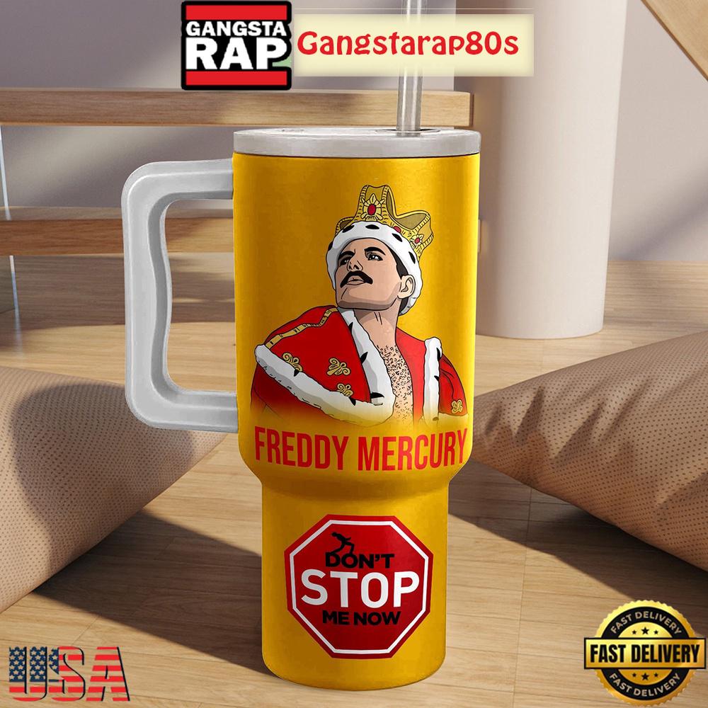 Queen Freddy Mercury Fan Tumbler Cup 40oz